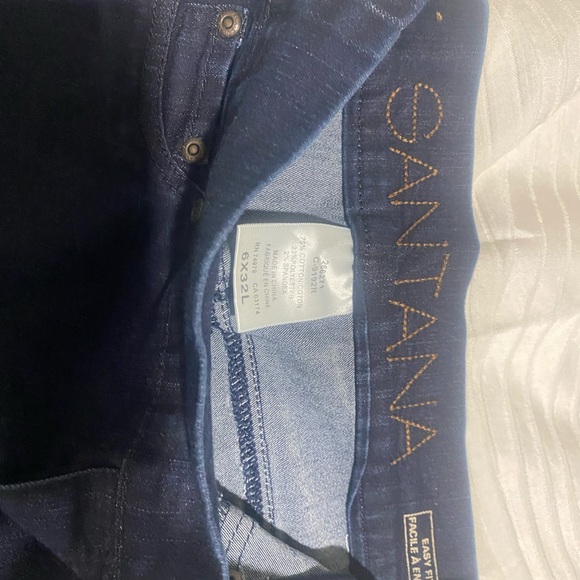Size 6 stretch dark blue Santana jeans - Picture 3 of 3